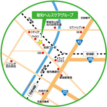 敬和ヘルスケアグループ サポートセンター 地図