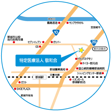 特定医療法人 敬和会 地図