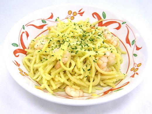 キャベツとエビのパスタ～柚子こしょう風味～